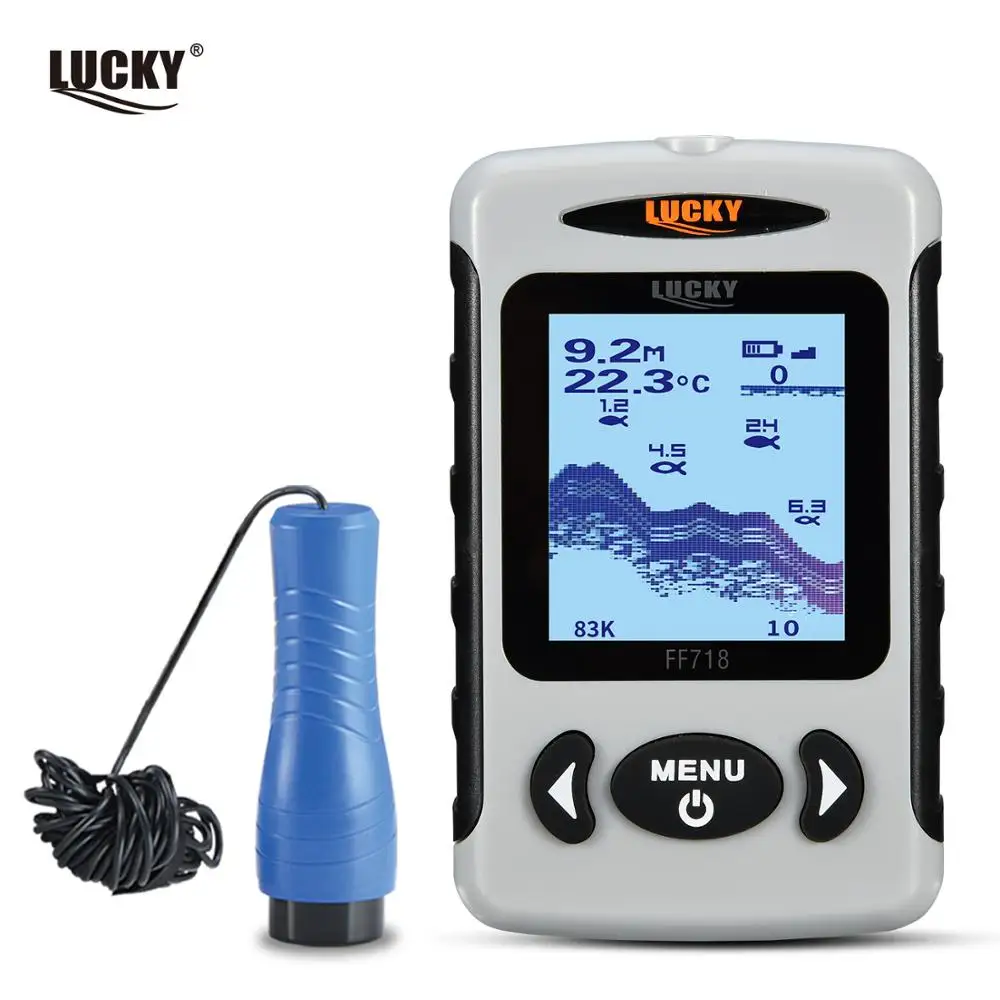 תמונת מוצר: סונר נייד לדיג LUCKY — 200KHz, 83KHz, 100M